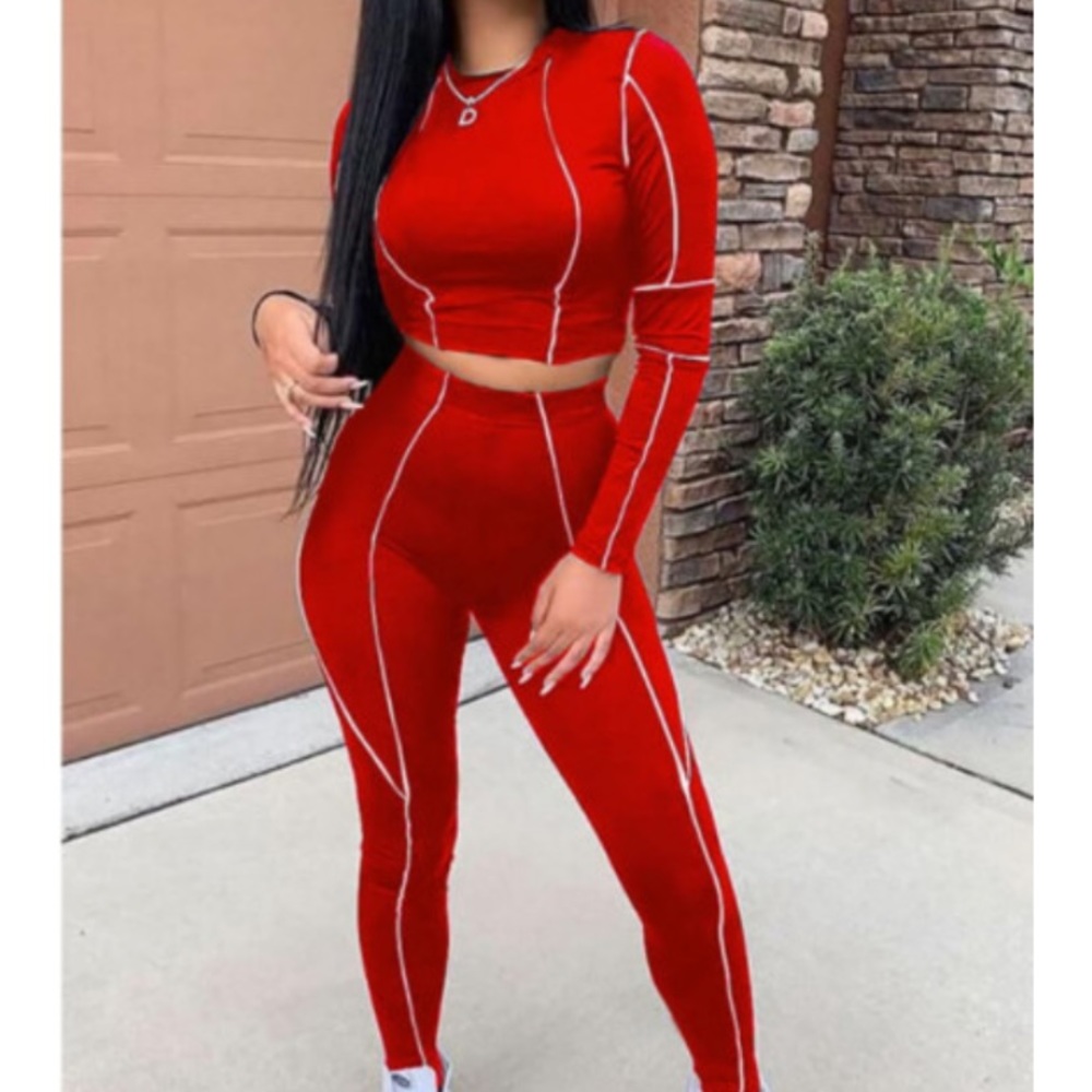 2 piece crop and legging set